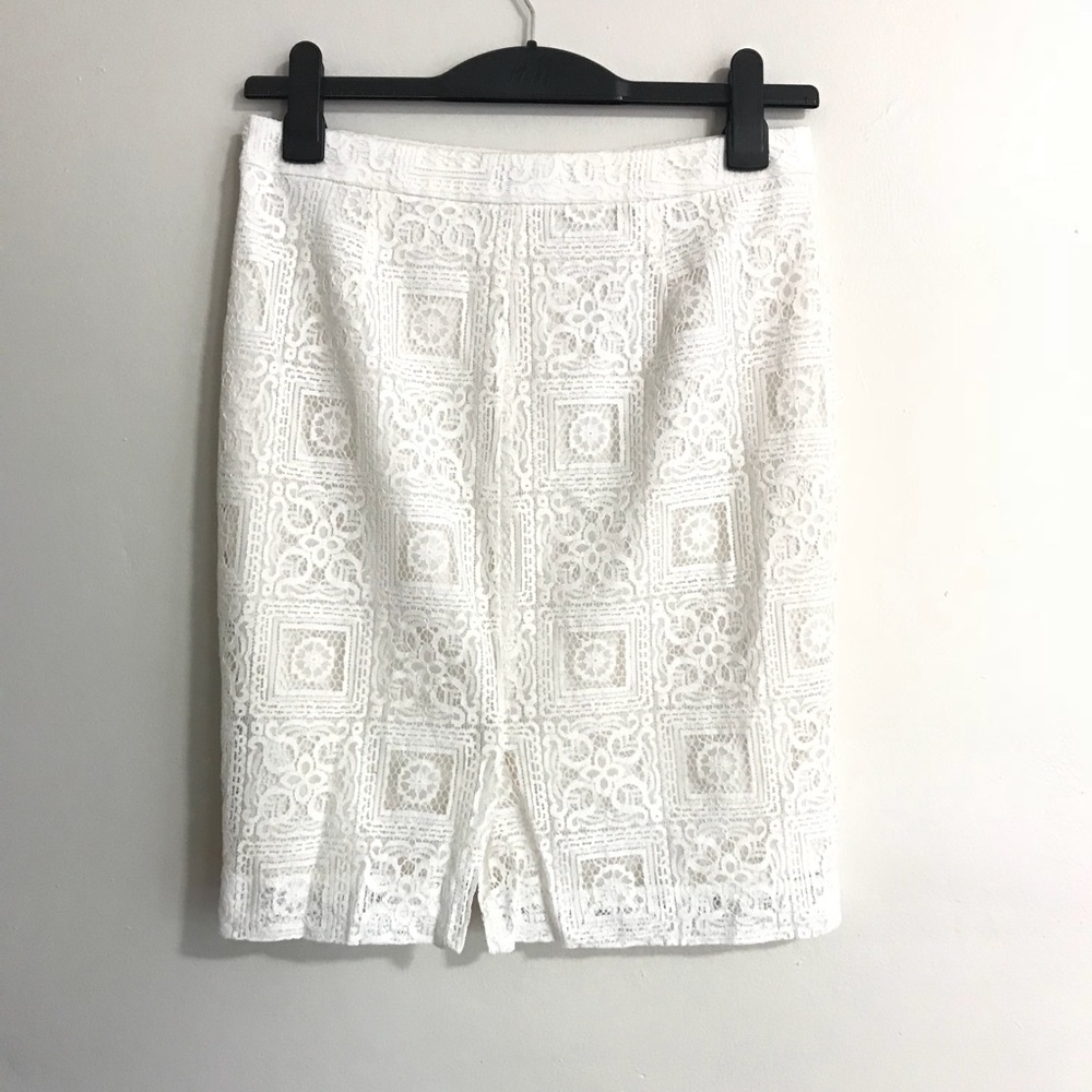 The Limited White Lace Pencil Skirt - Picture 2 of 3